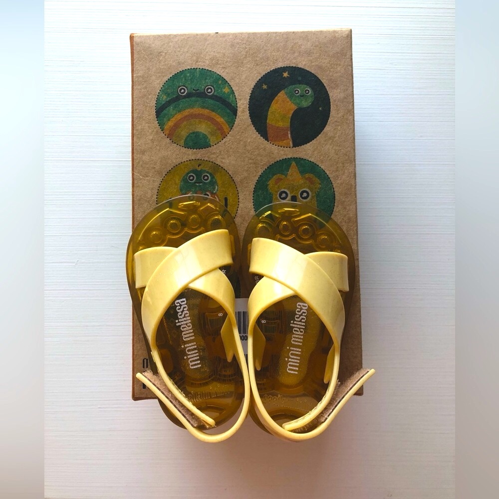 Mini Melissa Kids Yellow Sandals - Picture 5 of 5